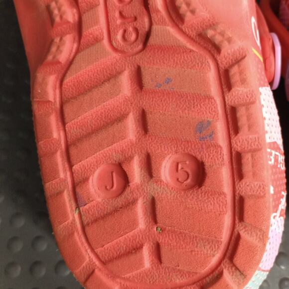 Crocs Sweethearts Valentines Junior Lined Sandals Red - Picture 5 of 8